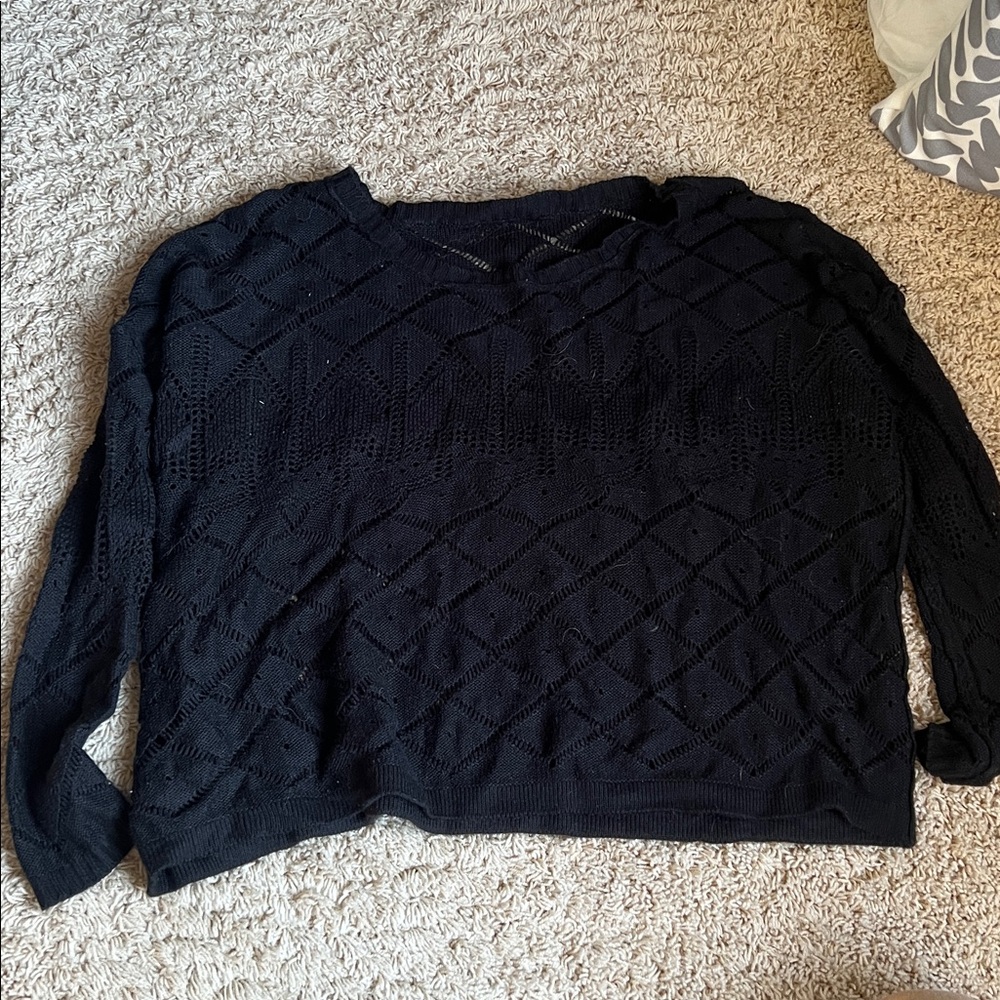 Black Knit Sweater